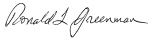 ron greenman signature